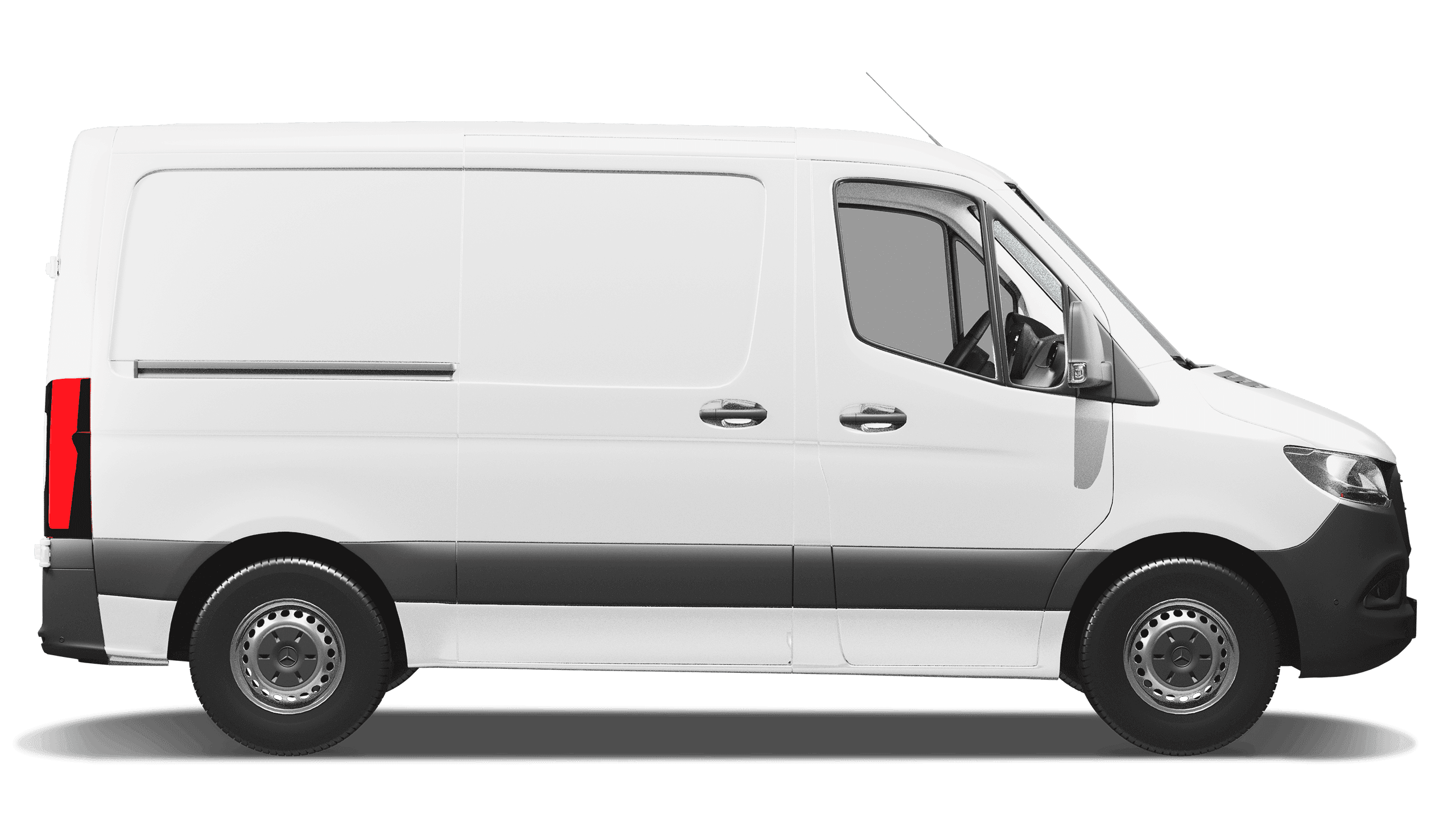 Pakettiauto sivusta